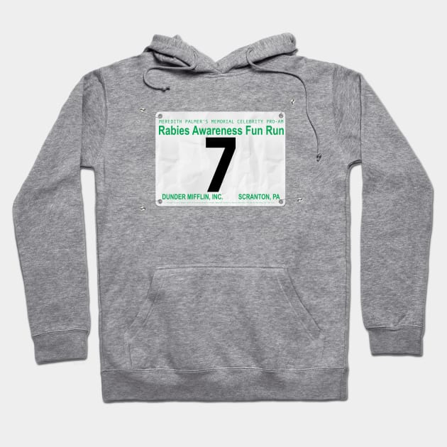 Dunder Mifflin Fun Run Race #7 (Darryl) Hoodie by ParaholiX